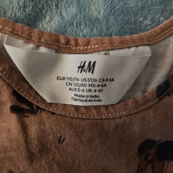 H&M Kids Tan Horse Pattern Dress - Picture 4 of 4